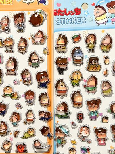 Colorful 3D Epoxy Resin Stickers - Cute Animals - Waterproof, Reusable, Repositionable, Self-Adhesive, High-Quality Resin - Perfect For Decorating Smartphones, Phone Cases, Laptops, PCs, Tablets, Stationery, Notebooks, Journals, Planners, Scrapbooking, Mugs, Water Cups, Refrigerators, Gift Wrapping, DIY Decoration