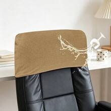 1 PC Waffle Chair Boss Headrest Cover, Replaceable, Easy To Replace, Washable, Oil-Proof, Detachable Elastic Headrest Cover For Boss Chair And Gaming Chair, Suitable For All Seasons, Multiple Colors Available, Anti-Slip Half Package - 1PC - View 29