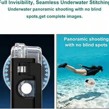Vỏ bảo vệ tàng hình cho camera Osmo 360, vỏ bảo vệ lặn dưới nước 45m/148ft, tương thích với các phụ kiện Osmo 360 - Xem 9