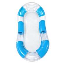 1 pieza Flotador inflable de malla transparente, hamaca de agua plegable, silla flotante cómoda de malla transpirable, múltiples colores macaron disponibles, juguete de relajación de verano de PVC duradero, regalo adecuado para adultos - Multicolor - Ver 12