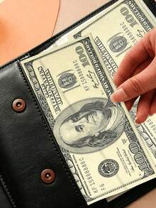 1pc 100-Page Loose-Leaf Envelope Money Saving Binder, Savings Plan Book For Men & Women, Wallet Essentials, Women's Wallet, Men's Wallet & Card Holder - Multicolor - View 7