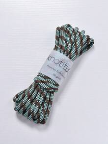 Cuerda de núcleo de poliéster trenzada de dos colores 6mm 5 metros, cuerda duradera para todo uso en exteriores para asegurar, mástil de bandera, columpio, uso marino - Multicolor - Ver 15