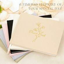 DWedding Guest Book With 108 Blank Pages - Elegant Linen Hardcover Guestbook Wedding Reception For Sign In And Photos -  Guest Book For Wedding Bridal Shower Baby Shower Sage Green - Sage Green - View 6
