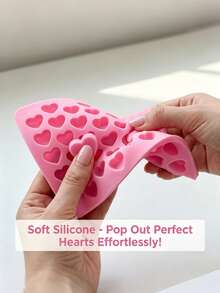 Moule en silicone 3D Cœur/Fève de café pour glace au chocolat 55 cavités, réutilisable, résistant à la chaleur, four, lave-vaisselle, micro-ondes et congélateur, moule à glaçons avec design en relief, convient pour pudding, gâteau, savon, bougie et pain, moule de cuisson multifonction anti-adhésif et DIY, parfait pour la création de desserts créatifs, moule de cuisson en silicone, plats faits maison délicieux, motif en relief, démoulage facile - Multicolore - Voir 10