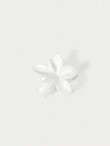 Glisma 3件/1件優雅大花朵髮夾，7.8cm/3.07in 雞蛋花花卉夾，白色、粉色與幻彩高端度假海灘髮飾 - 彩色 - 查看 13