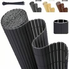 PVC Privacy Screening Fence Screening, Double Reinforced And Weatherproof, Enhanced Privacy Protection, For Garden, Balcony And Terrace, With Cable Ties, 80 X 300cm, Anthracite - Anthracite - View 14