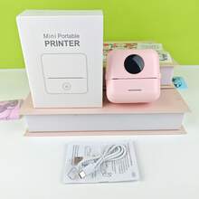 Cute Mini Blue-Tooth Thermal Printer For Photos, Labels And Notes, Portable Pocket Printer With App Templates For Study, DIY Journal, Kitchen Storage And Home Office - Multicolor - View 8