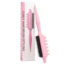 1pc Curly Hair Styling Comb Set, ABS Material Pointed Tail Hair Comb, Soft Round Teeth, Anti-Frizz Smooth Styling, Suitable For Curly, Wavy, Coarse Hair - Multicolor - View 10