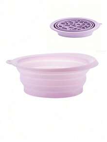 1pc Home Facial Ice Bath Silicone Folding Ice Basin, Outdoor Beauty Device Ice Tub - Multicolor - View 10