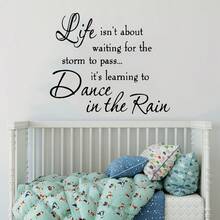 Life Is Not About Waiting For The Storm To Pass 家居裝飾乙烯基牆貼 可移除牆貼 適用客廳臥室 - C - 查看 8
