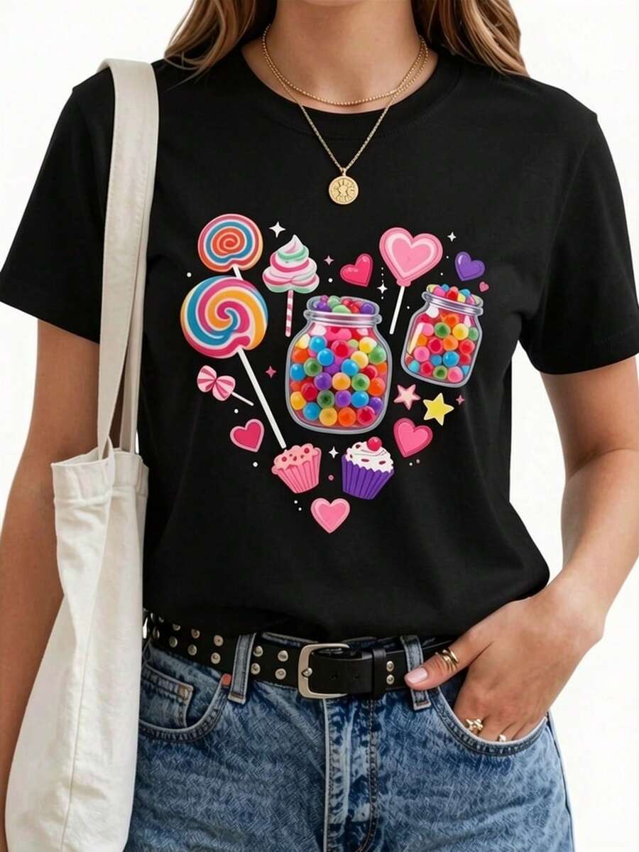 Damen T-Shirts - Noir - Übersicht 1