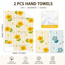 2/4/6pcs Set, Dish Towel, Vintage Floral Pattern Printed Towel, Microfiber Absorbent Cloth, Cooking And Baking Tea Towel, Dish Cloth, Cleaning Towel, Hand Towel, Tea Towel, Super Soft And Highly Absorbent, Kitchen Decor, Kitchen Accessories, Daily Necessities, Life Essentials. - Multicolor - View 11