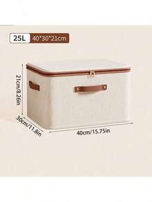 Foldable Storage Box - Double Zipper Durable Spacious Home Storage Box, Portable, Suitable For Clothing Storage, Underbed Storage, Closet Storage, Etc. - Multicolor - View 17