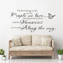 Vinyl Wall Decals For Home Decor, PVC Stickers For Living Room And Bedroom, Interior Design, The Most Beautiful Things In Life - C - View 1