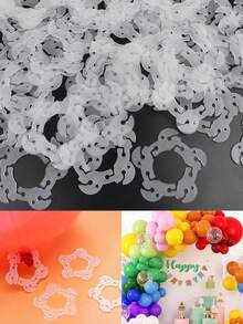 10/50/100 Stück Ballonclips, Ballonverbinder Clips Halter, Ballonverbinder für Ballonbögen, Ballonständer und Ballonblumen, geeignet für Hochzeit, Geburtstag, Raumdekoration, Partydekoration, Ballon-Zubehör - Mehrere Stile - Übersicht 6