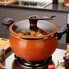 7L Soup Pot - Multi Functional Stock Pot With Dual Handles, Large Capacity Thickened Cast Iron, Compatible With Induction And Gas Stoves, Perfect For Soups, Stews, Versatile Cookware - View 2