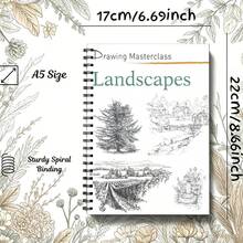 Outdoor Scene Painting Tutorial Book, Step-By-Step Learning To Draw Landscapes, Trees And Natural Scenery, Master Painting Techniques, Adult Painting Tutorial, Multiple Styles Available (Brushes Not Included) - Single Piece - View 15