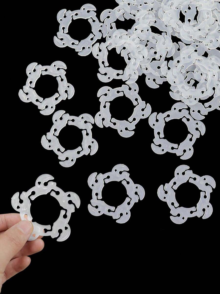 10/50/100 Stück Ballonclips, Ballonverbinder Clips Halter, Ballonverbinder für Ballonbögen, Ballonständer und Ballonblumen, geeignet für Hochzeit, Geburtstag, Raumdekoration, Partydekoration, Ballon-Zubehör