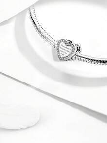 1 pièce Breloque à perles "Sister Love" pour bracelet DIY, collier et autres bijoux, cadeau parfait pour femmes et filles - perles - Voir 5