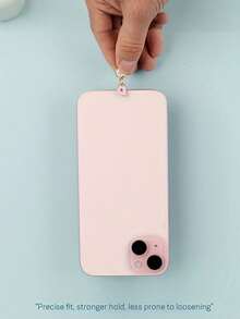 Sparkling Diamond Love Letter Type-C Port Dust Plug Charm For Soft Silicone Dust Protector For E-Readers, Phones, Tablets,Playful Accessory, Laptops Cute Tech Accessory, - Pink - View 3