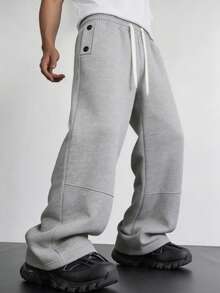 Whitmere Men's Autumn Casual Fashion Outdoor Sports Long Pants Minimalist Daily Sweatpants - Grey - View 3