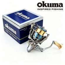 OKUMA 全金屬紡錘式釣魚捲線器 12+1BB 15KG 最大拉力 5.5:1 齒輪比 淺線杯 適用路亞拋投 淡鹹水通用 - Spinning Fishing Reel - 查看 3