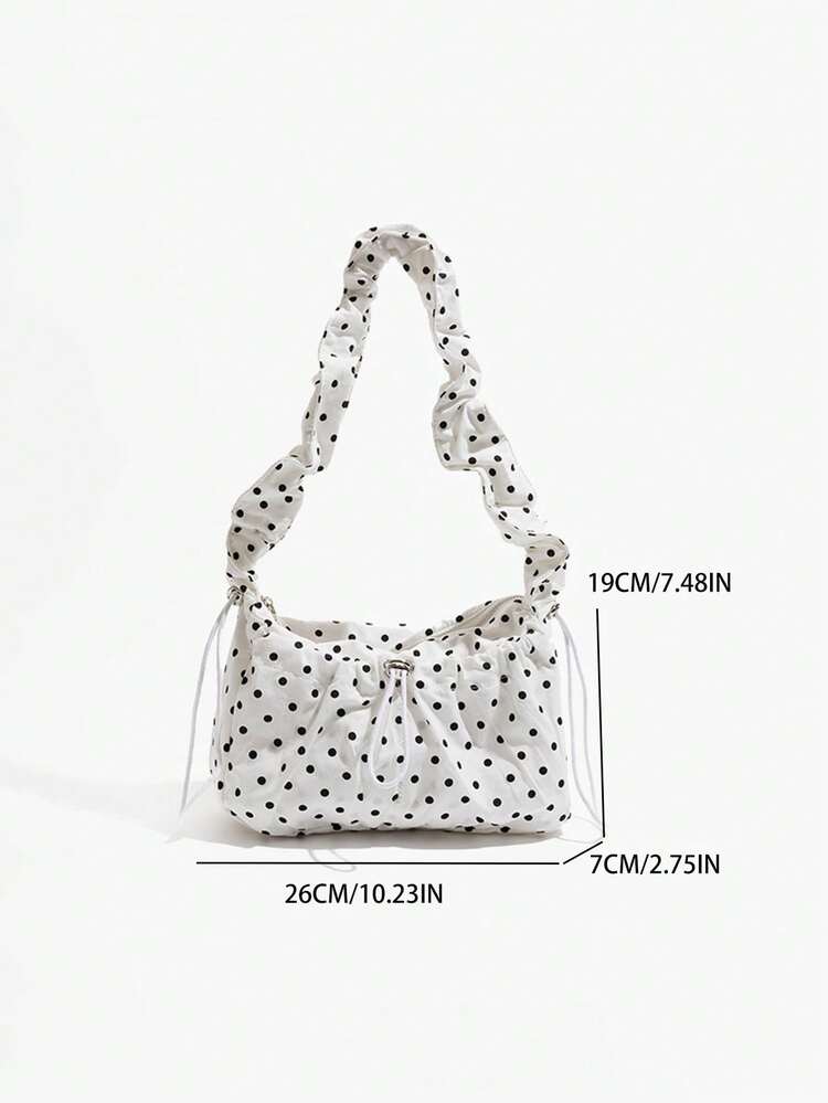 Bolso de hombro versátil estilo coreano Ins diseño de nicho para estudiantes universitarias mujeres bolso de compras literario bolso holgado de estudiante clase bolso de lona para ir y venir compras diarias bolso tote - Blanco - Añade 5