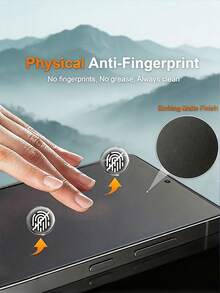 LissKas 3片裝磨砂防窺陶瓷柔性膜，防眩光、防指紋、防窺，適用於 Galaxy A57 A27 S26 S25 S24 Ultra FE / 適用於 17T 15T 14T Pro Poco / Note 13 14 14C 15C 4G 5G / 適用於 iPhone 17 Pro Max，辦公室/地鐵隱私保護，防爆、防刮、無氣泡保護膜，不支援指紋辨識，軟膜 - 黑色 - 查看 7