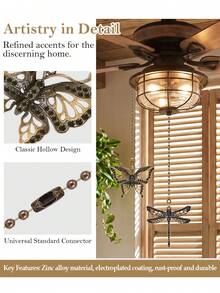 Ceiling Fan Chain - สีเขียวโบราณ - ดู 3