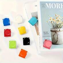 2/1sets Fridge Clips - Multifunctional Colorful File Organizer, Suitable For Home And Kitchen Scenes, Perfect Christmas Gift Choice, Candy Color Magnetic Clips, Memo Clips, Colorful Stationery Clips, Magnetic Metal Small Clips, Multifunctional Magnetic Photo Clips - A - View 8