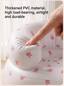 1PC Multifunctional Inflatable Baby Learning Chair, Suitable For Babies 3 Months And Older, Summer Inflatable Baby Seat, Blow-Up Baby Floor Chair With Back Support Sofa - Inflatable Learning Chair - View 7