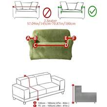 1 Buah Sarung Sofa Katun Lembut Kationik Anti Kotoran dan Tahan Hewan Peliharaan, Jacquard Mewah Timbul dengan Pola Daun Besar Sederhana, Palet Warna Beragam, Tebal, Gaya Musim Gugur/Musim Dingin, Cocok untuk Sofa 1/2/3/4 Dudukan - hijau rumput - View 15