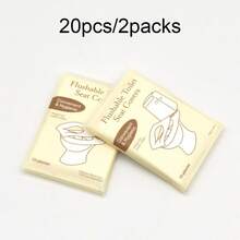 150/50/20入拋棄式馬桶座墊，可沖水便攜式馬桶墊，適用於浴室、旅行、露營、飯店等場景 - 多色 - 查看 8
