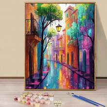 Digital Oil Painting Kit For Adults And Beginners - 16x20 Inches, Unframed, Landscape Theme DIY Easy Acrylic Paint Set, Home Decor Art Craft, Ideal Gift For Birthday, Father's Day, Christmas, Mother's Day And Valentine's Day - Four Seasons Scenery - View 10