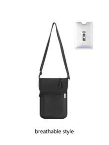 Multi-Compartment Crossbody Phone Bag, Anti-Theft Small Square Bag, Lightweight Solid Color Wear-Resistant Travel Passport, Versatile Hands-Free Carry - Multicolor - View 16