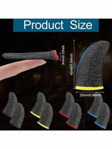 16pcs/40pcs Gaming Finger Sleeve For Gaming Thumb Sleeves Mobile Gaming Finger Protector, Mobile Phone Gaming Finger Sleeves, Finger Sleeves Fit All Touchscreen Devices, 0.15mm Nanofibers, Smooth Feel, Anti-Sweat, Extremely Thin, Zero-Seam Design,Game Finger Cover Breathable Game Sweatproof Touch Screen Thumb Cover Phone Touch Anti Slip Gloves Suitable For Touch Screen Gaming Consoles,Anti Sweat&Anti Slip&Anti Fingerprint - Multicolor - View 3