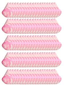 Triangle-Shaped Velvet Powder Puff 5/10/20/30/50/100pcs,Made Of Super-Soft Velvet, Designed For Contouring, Eye, And Corner, Suitable For All Skin Types. - Multicolor - View 11