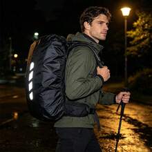 High-Quality Double-Layer Reflective Backpack Rain Cover, 15L-40L Waterproof Backpack Rain Cover With Reflective Strip, Suitable For Hiking, Camping, Travel, Cycling Outdoor Backpack Cover - Multicolor - View 5