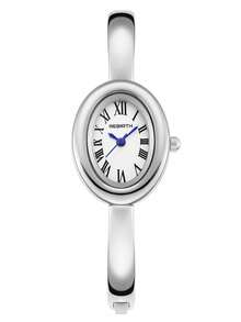 1pc Women's Minimalist Vintage Delicate Small Versatile Bracelet Quartz Watch Suitable For Daily Wear - Silver - View 7