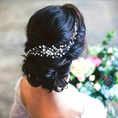 1 pieza Accesorio de cabello de perla elegante y de moda para novia