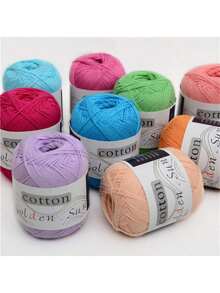 100% Pure Cotton Hand-Knitted Yarn, Suitable For Knitting And Crochet, 8-Ply Worsted Yarn, For Sweaters, Blankets, 50g, 200m, Soft Yarn, Needlework - One Size Fits All - View 5