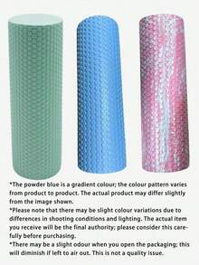 1pc High Density Solid Foam Roller Massager For Back And Leg Deep Tissue Massage - Foam Roller - Medium Density Deep Tissue Massage Tool, Suitable For Muscle Massage And Fascia Release - Multicolor - View 8