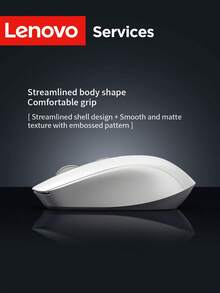 Lenovo 2.4G Wireless Silent Mouse 1600DPI USB Office Mouse Ergonomis Ringan Portabel untuk Laptop, Kantor, dan Belajar - View 5