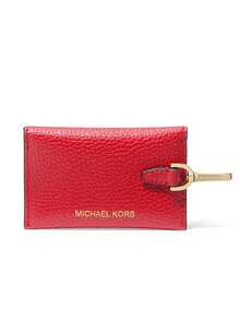 Michael Kors Giftables Small Leather Flap Wallet With Keychain, Detachable Wallet For Backpacks And Shoulder Bags, Unisex Minimalist Wallet - Red - View 4