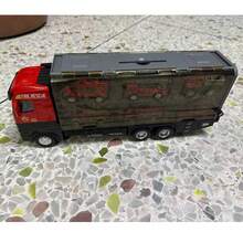 Juguete de camión de transporte de aleación fundida con caja de almacenamiento y lanzador con resorte, juego de transporte deslizante para niños - Multicolor - Ver 14