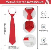 1pc Solid Color Striped Unisex Fashion Versatile Campus Style Necktie School - Multicolor - View 5