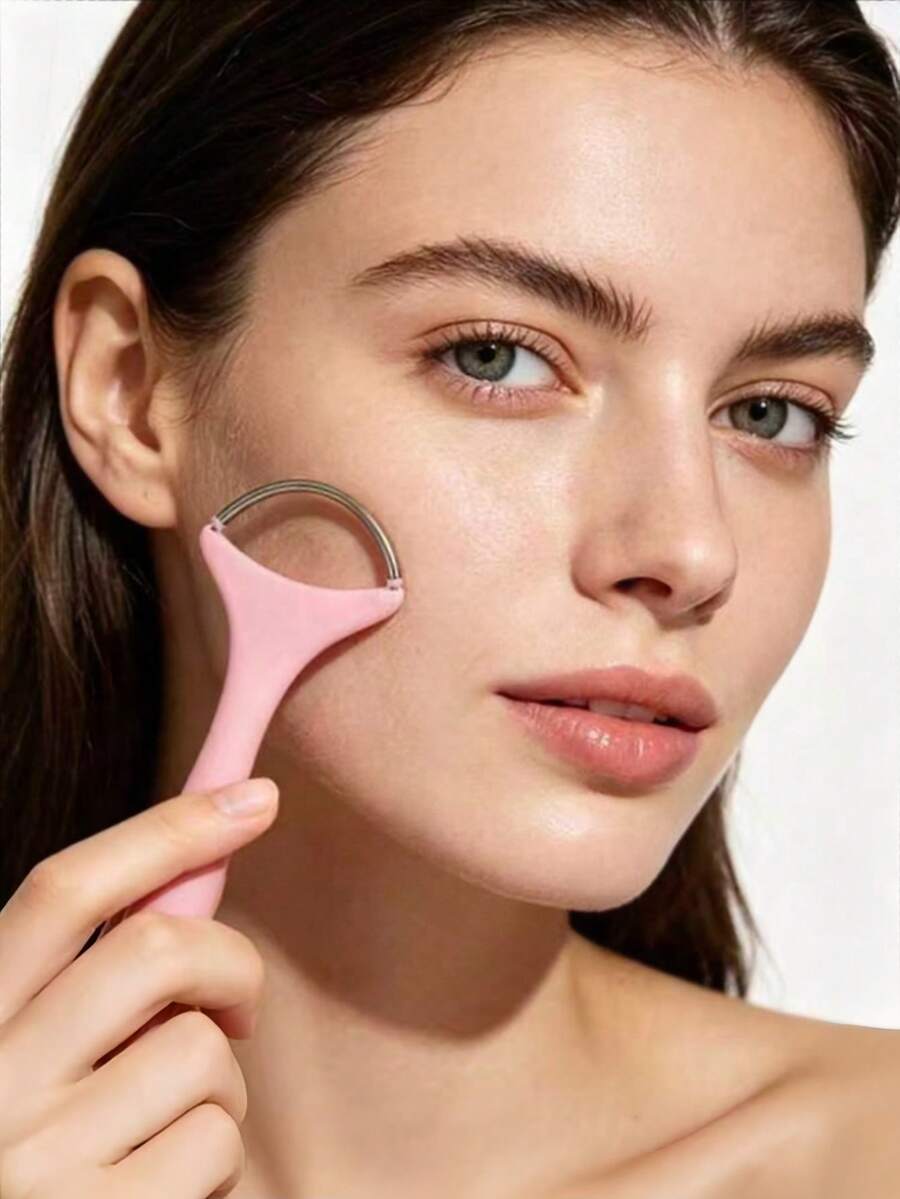 Stainless Steel Spring Women's Portable Threaded Facial Hair Remover, Suitable For Removing Excess Hair From Upper Lip, Chin, Cheeks And Eyebrows, Using Gentle And Effective Spring Technology, Women's Beauty Makeup Tool - Multicolor - View 1