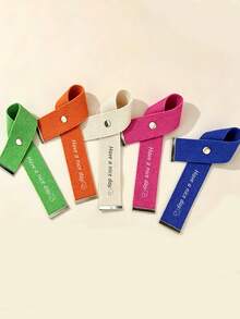 1pc/5pcs/10pcs Colorful Canvas Woven Luggage Tags, Suitcase Straps Valentine's Day/Christmas/Birthday Gifts, Unique Personal Identification Code, Fashion Backpack Decoration Straps Suitable For Suitcase/Backpack/Handbag/Carry-On Luggage Daily Commute Travel Accessories - Multicolor - View 2
