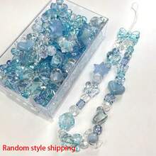 40g Random Mixed Acrylic Craft Beads DIY Jewelry Making Kit For Bracelets Necklaces Assorted Shapes & Colors - Macaron - View 15