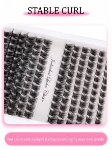 MEM رموش صناعية ناعمة 12-16 ملم بأسلوب مختلط 0.07 ملم D Curl، 12 صف 144 قطعة، ملاءمة دقيقة ثلاثية الأبعاد بتصميم عنقود فردي، مناسبة للمكياج اليومي، خفيفة الوزن وقابلة للحمل، قابلة للتطبيق في الحياة اليومية والحفلات والهالوين والمناسبات المختلفة - D - مشاهدة 3